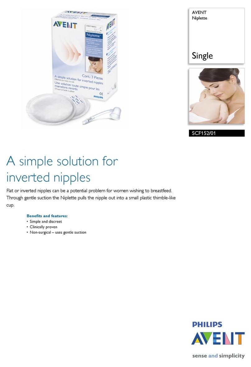 Philips AVENT Niplette SCF152/01 Specification sheet