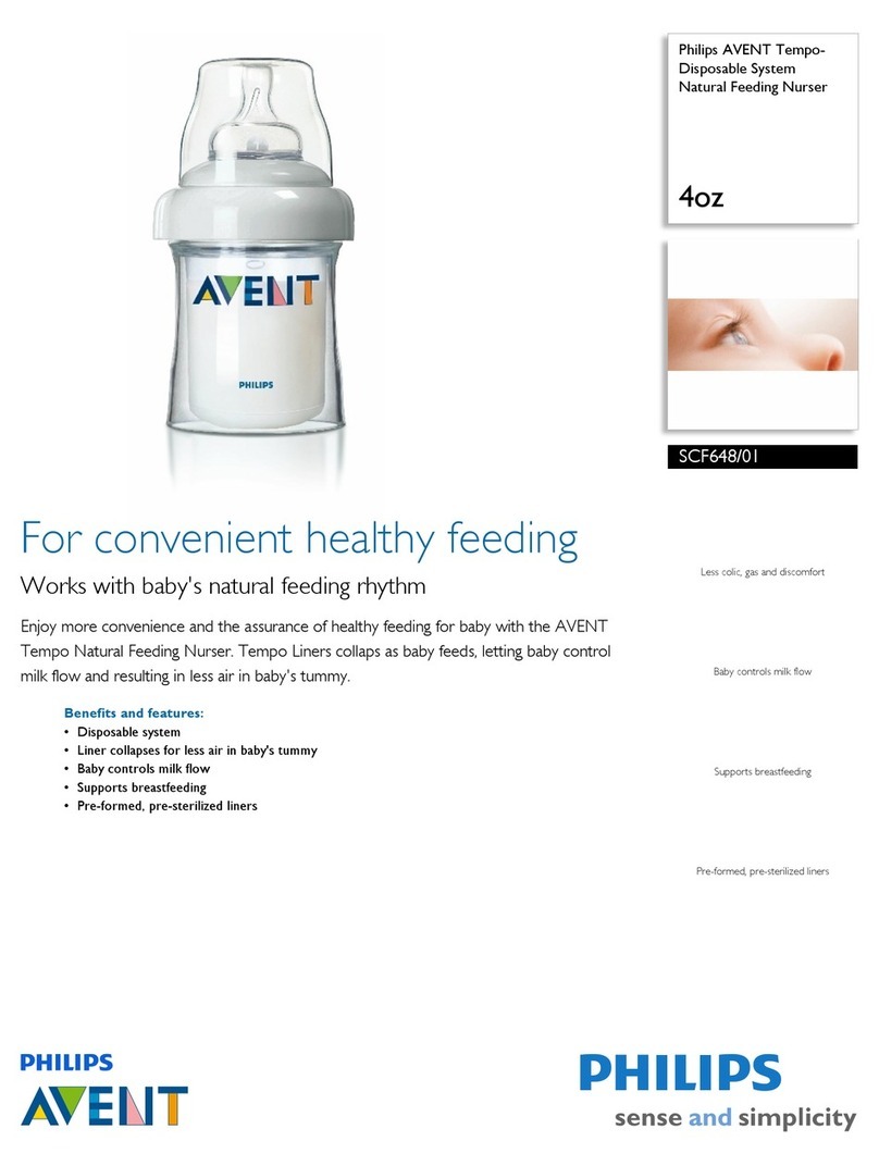 Philips AVENT SCF648/01 Specification sheet