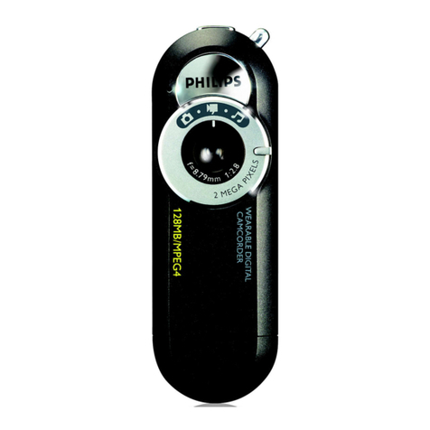 Philips wearable digital camcorder user manual