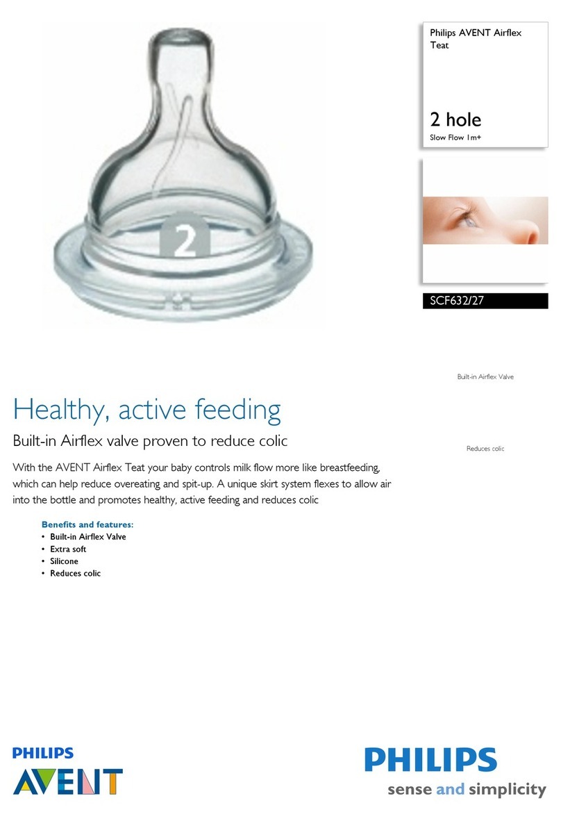 Philips AVENT AVENT SCF632/27 Specification sheet