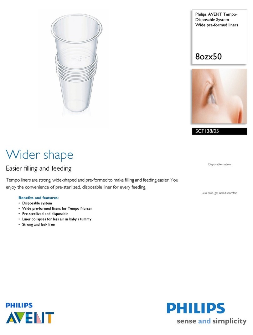 Philips AVENT SCF138/05 Specification sheet