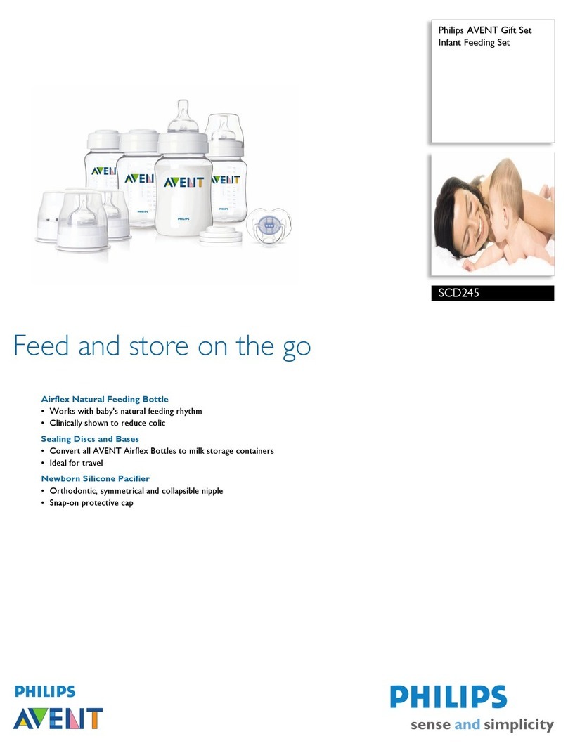 Philips AVENT SCD245 Specification sheet