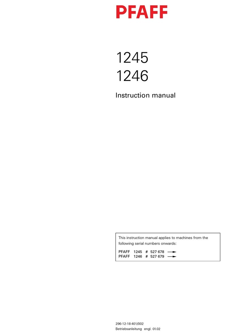 Pfaff 1245 User manual
