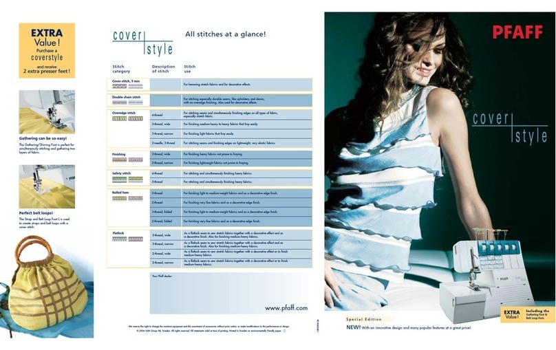 Pfaff Coverstyle User manual