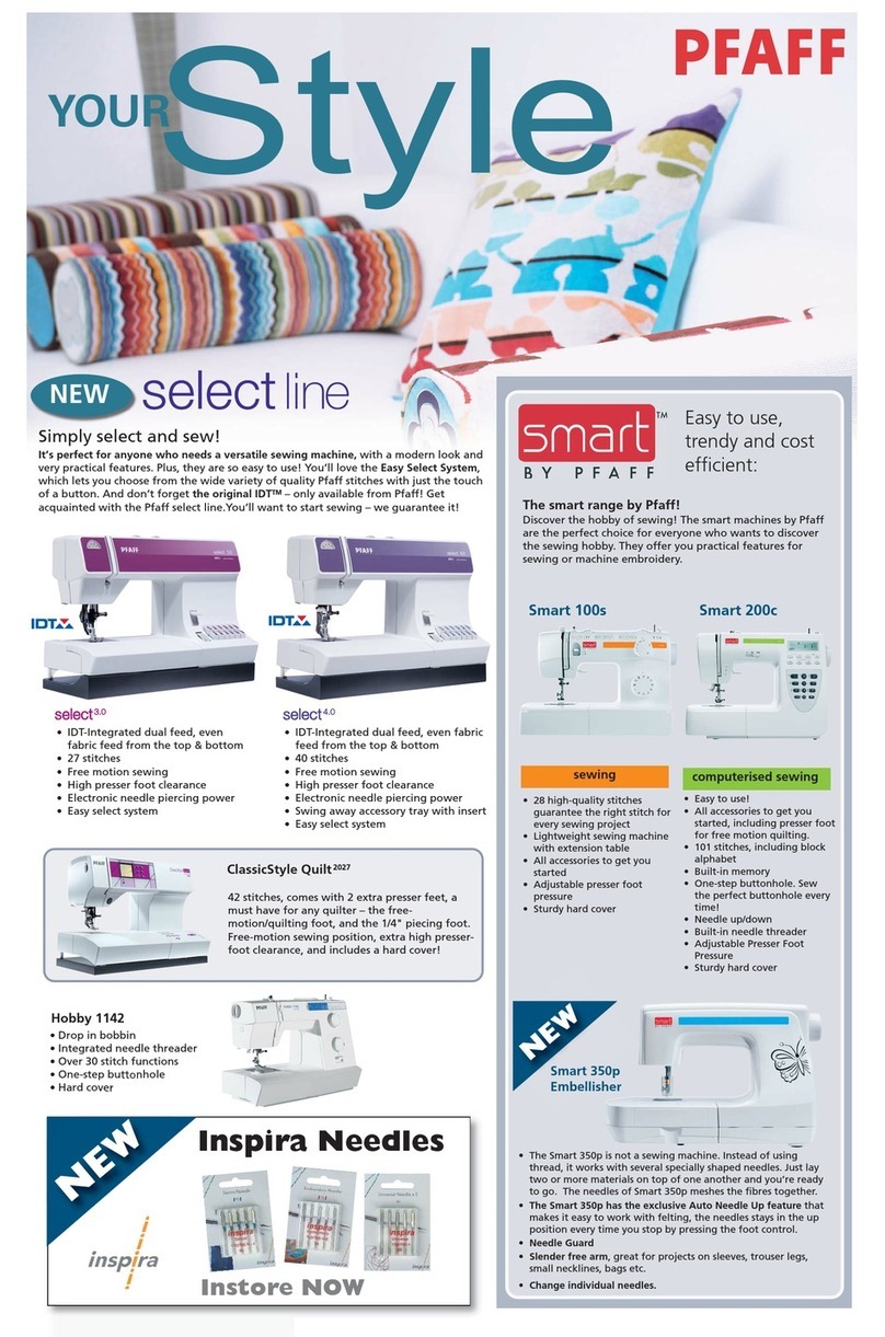 Pfaff smart 100s User manual