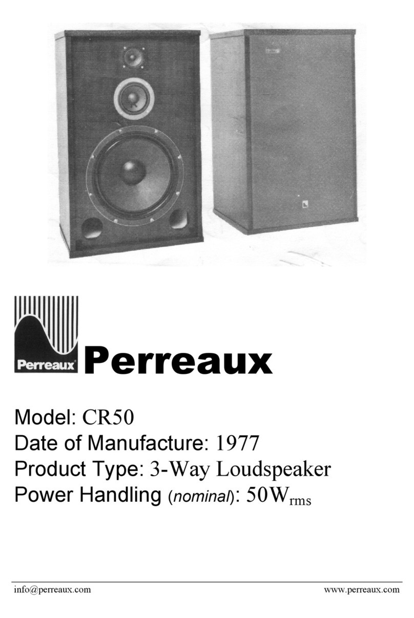 Perreaux CR50 Specifications