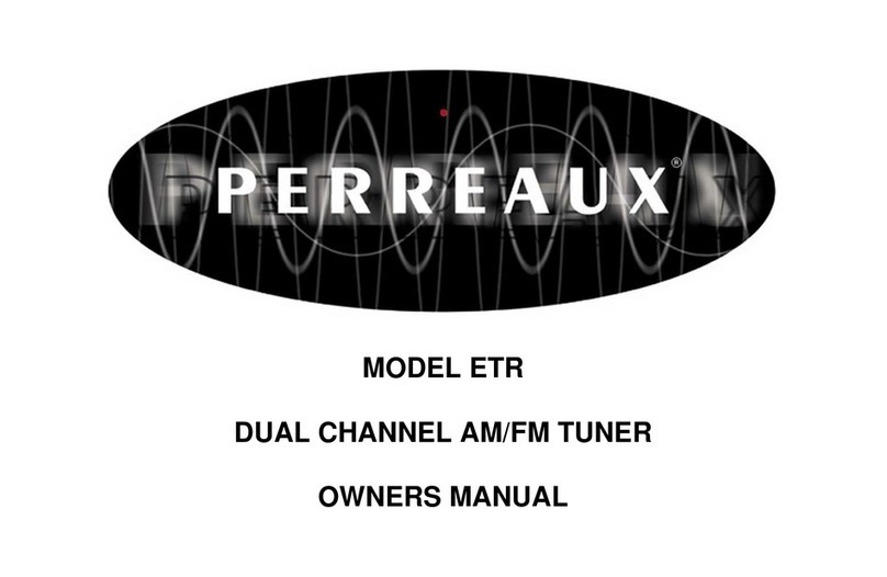 Perreaux MODEL ETR owner's manual
