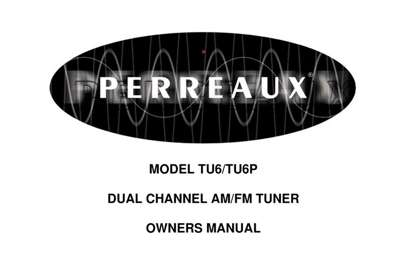 Perreaux TU6/TU6P owner's manual