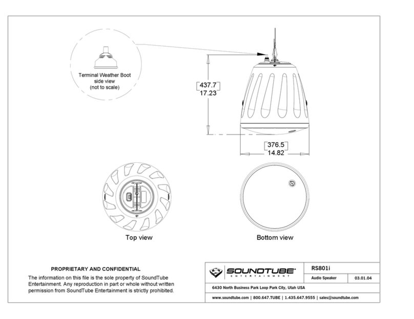 Sound Tube Audio Speaker RS801i datasheet