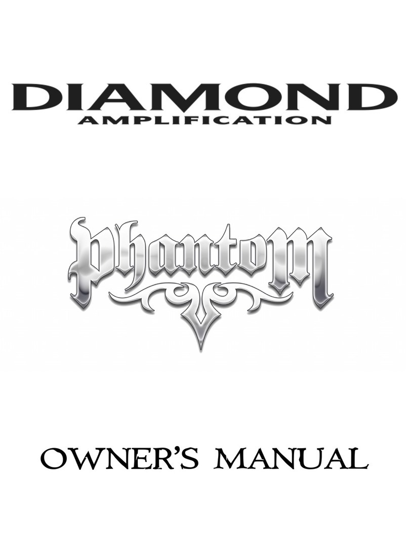 Diamond Amplification Guitar Amplifier User manual Diamond Amplification Guitar Amplifier User manual