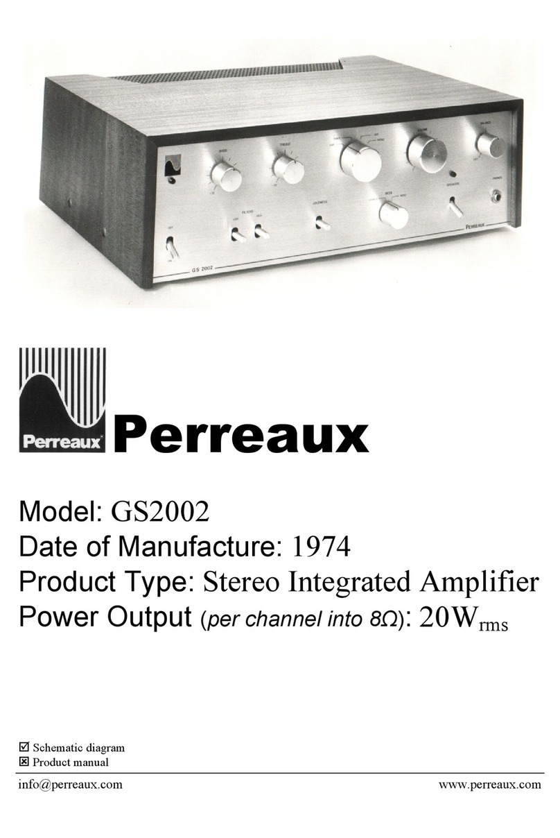 Perreaux GS2002 User manual