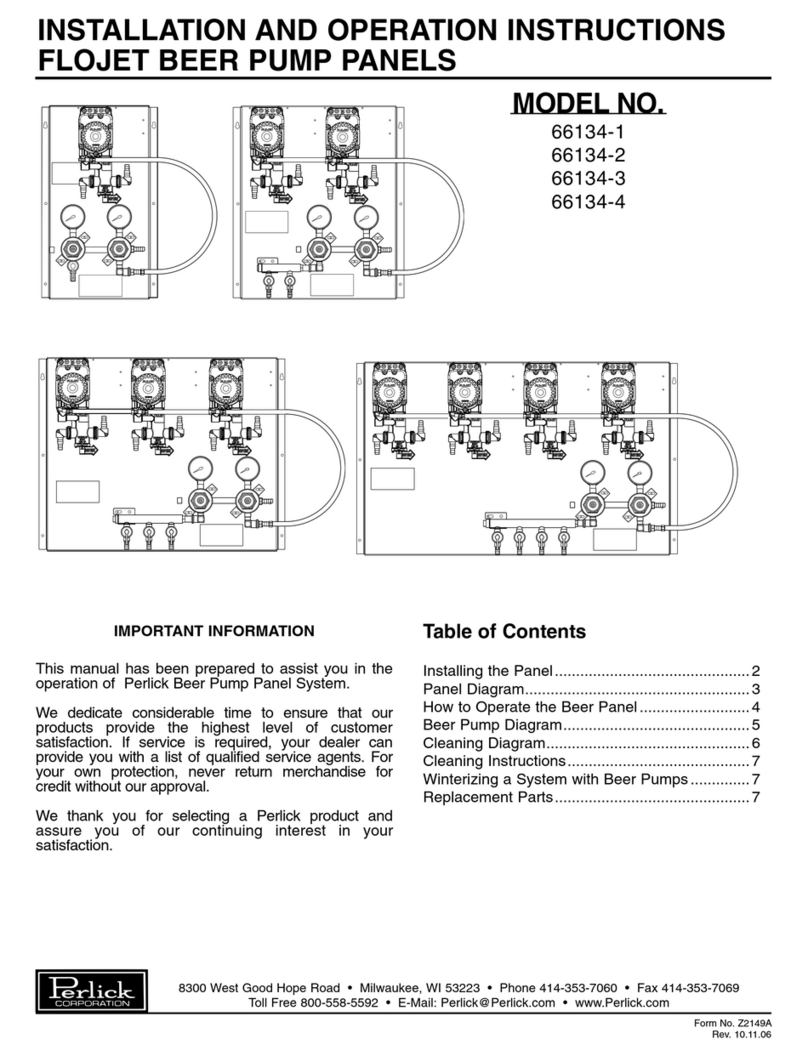 Perlick 66134-2 User manual