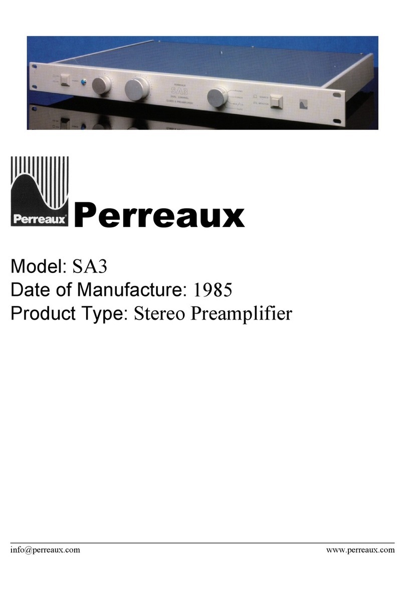 Perreaux SA3 User manual