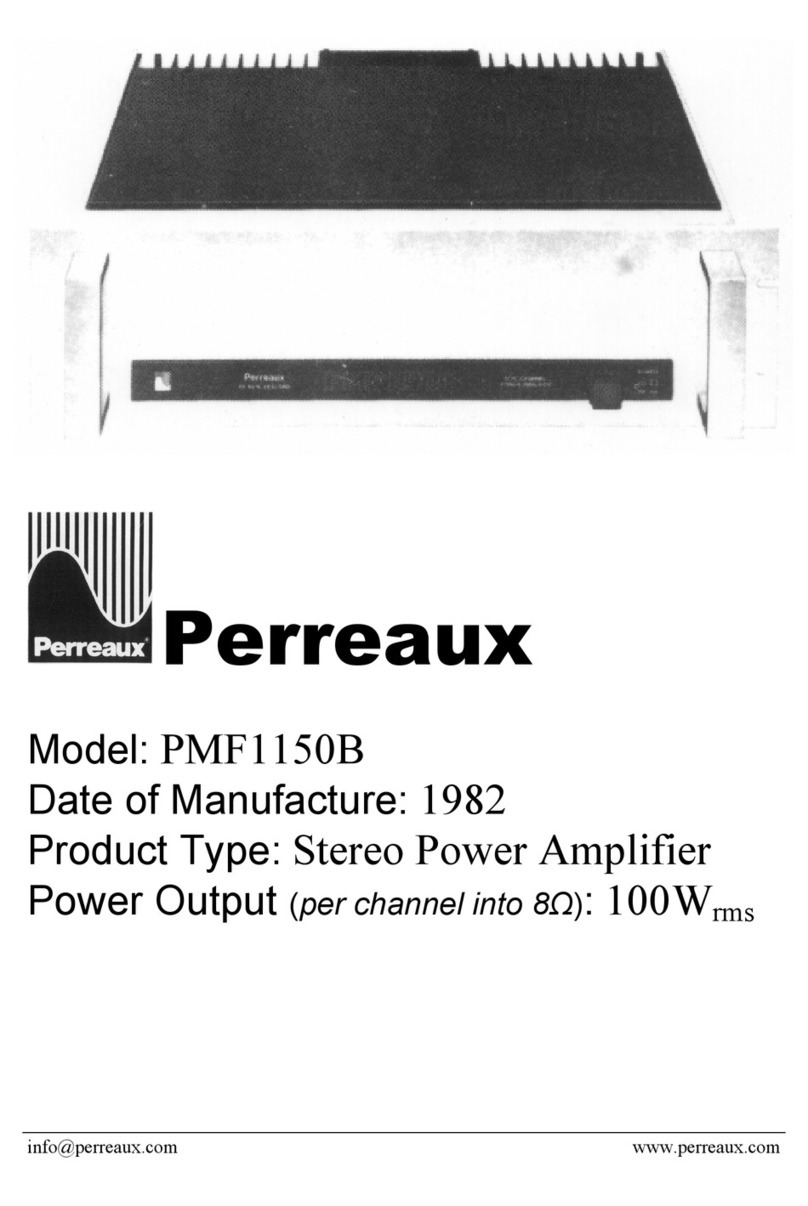 Perreaux PMF1150B User manual