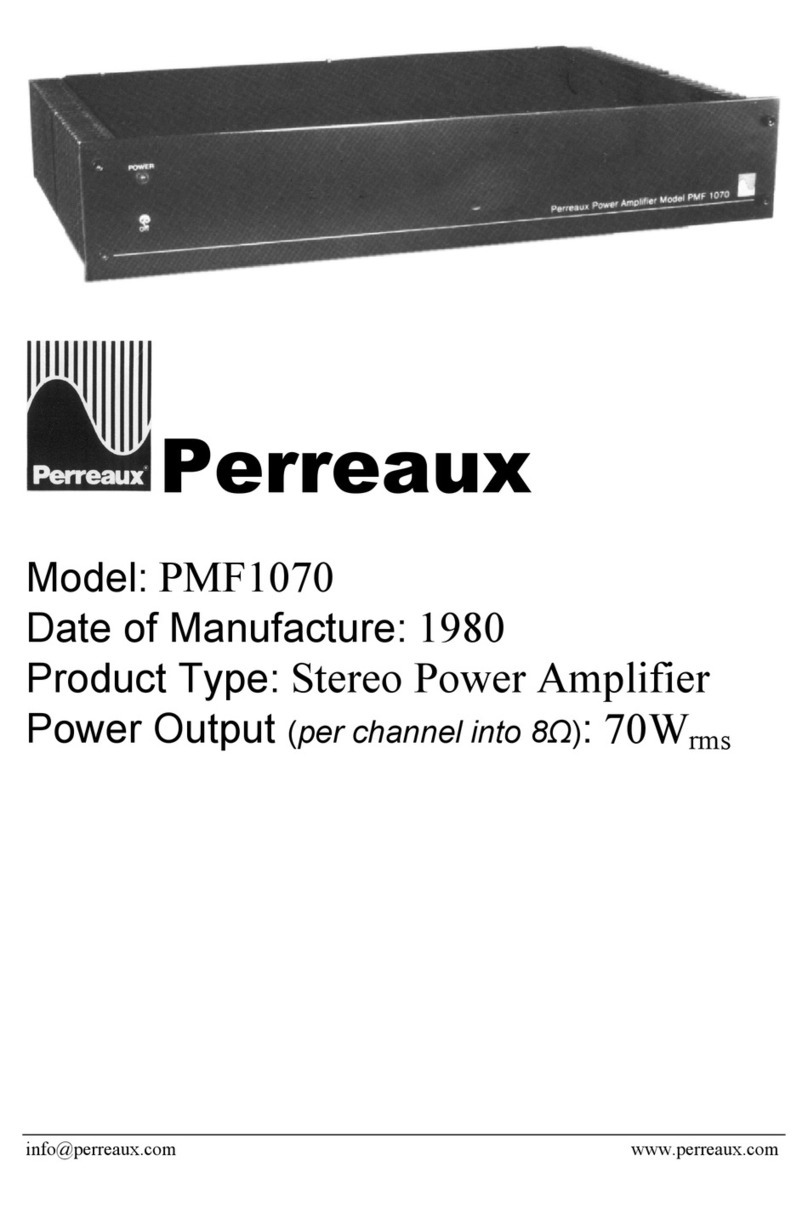Perreaux PMF1070 User manual