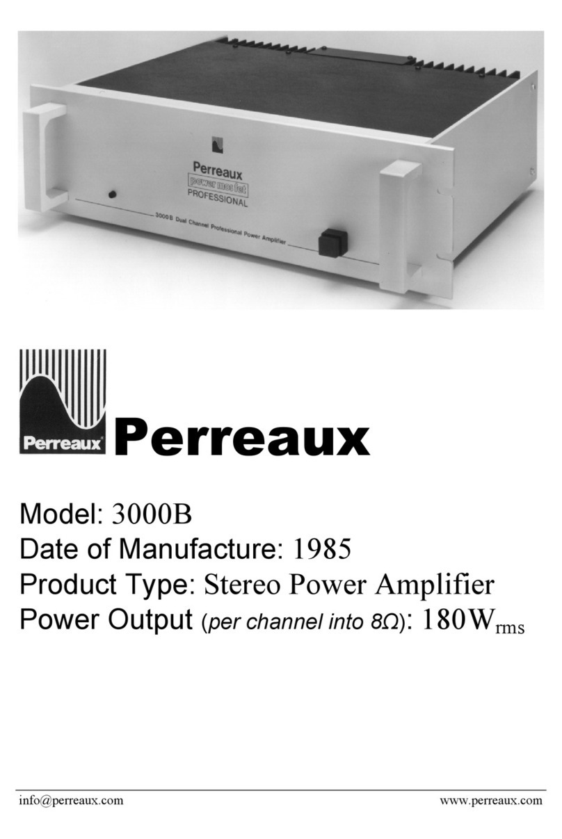 Perreaux 3000B Specification sheet