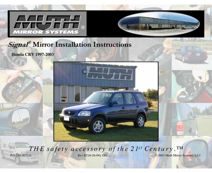 muth Signal Mirror CRV 1997-2003 User manual