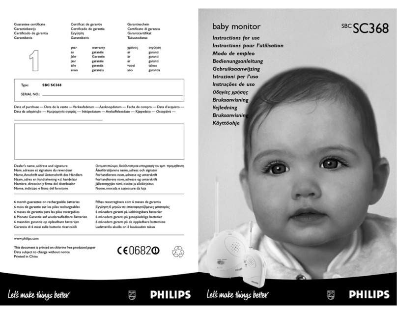 Philips SBC SC368 User manual