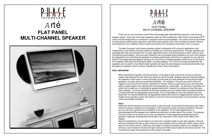 Phase Technologies Speaker User manual