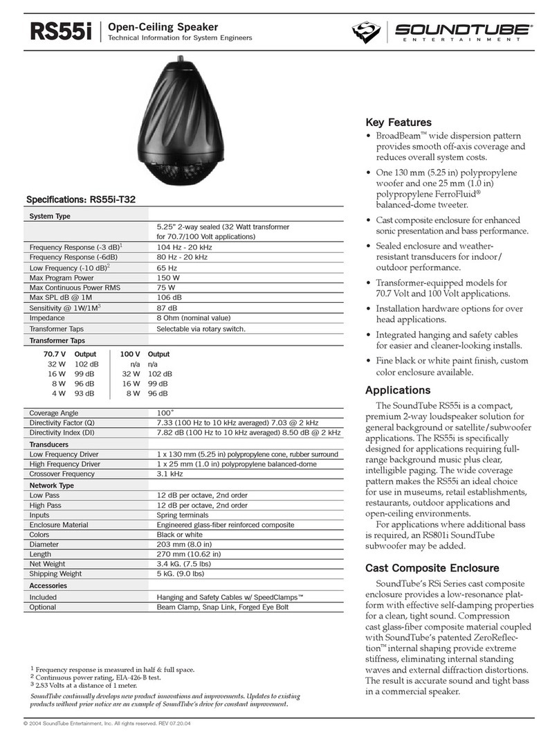 Sound Tube RS55i Manual