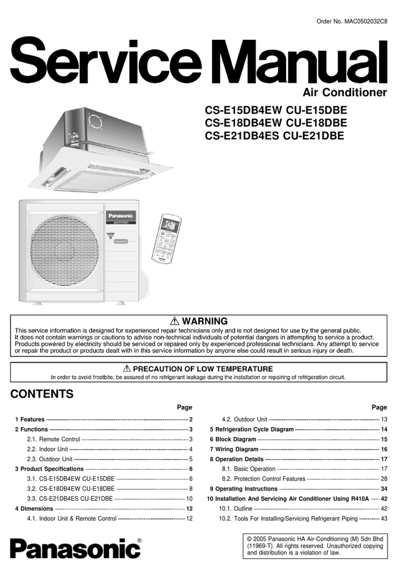 Panasonic CS-E15DB4EW User manual Panasonic CS-E15DB4EW User manual