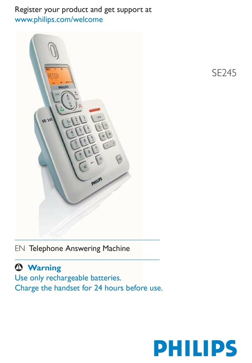Philips SE245 User manual