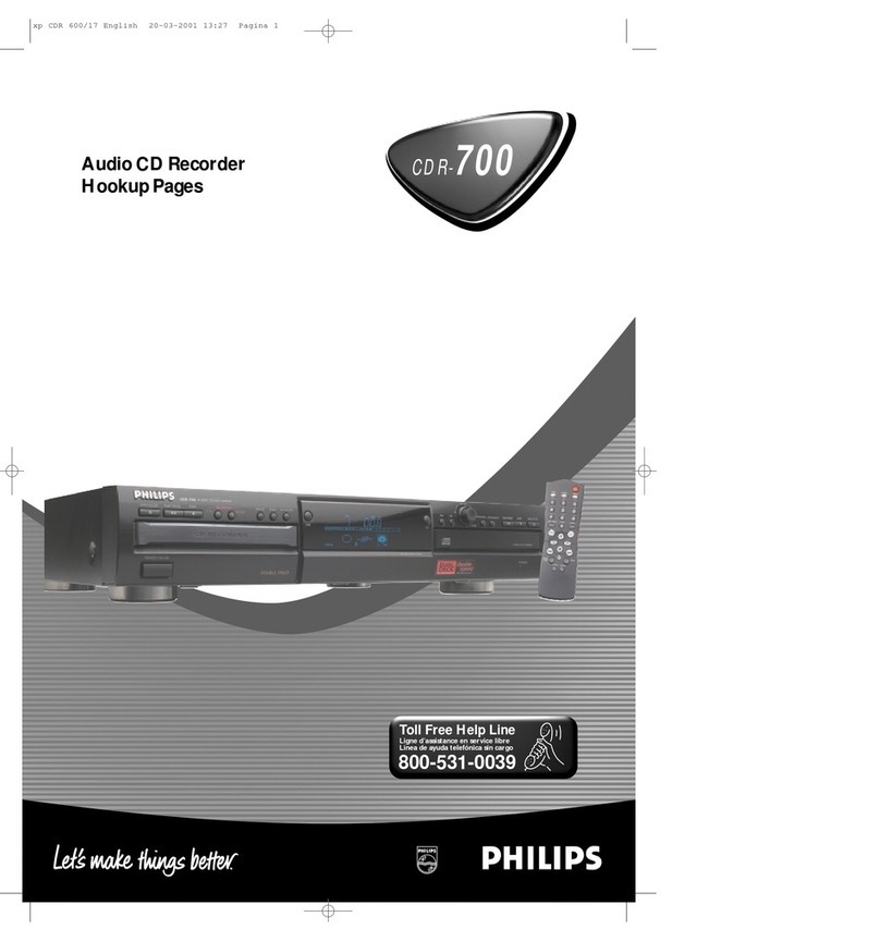 Philips CDR-700 installation guide