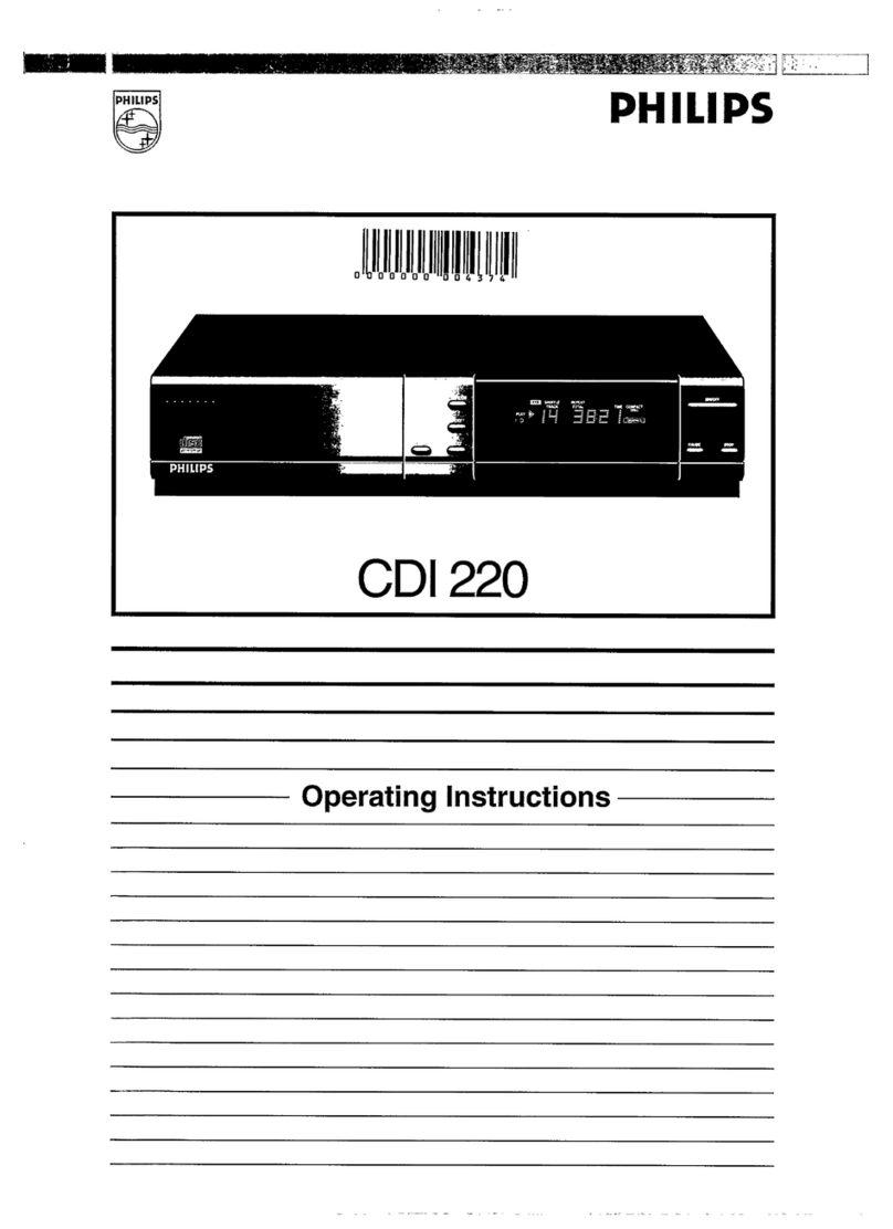 Philips CDI220/80P operating instructions