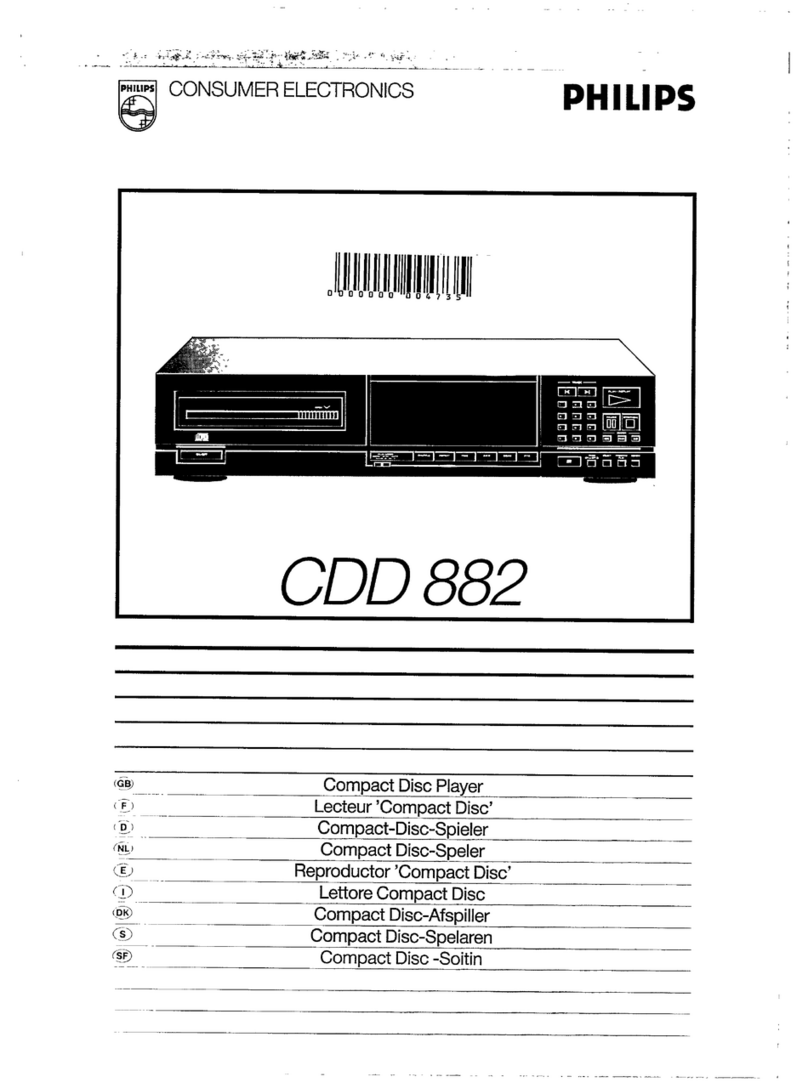 Philips CDD882 User manual