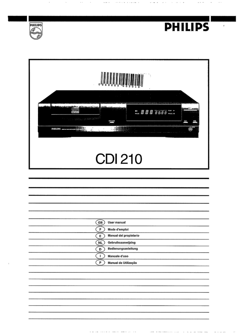 Philips CDI210/73 user manual
