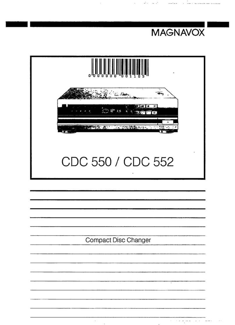 Magnavox CDC 550 User manual