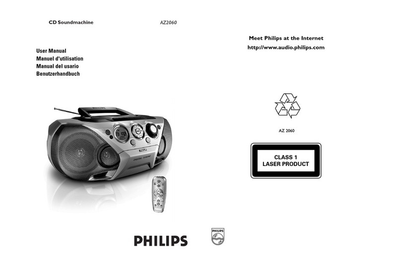 Philips CD SOUNDMACHINE AZ2060 User manual
