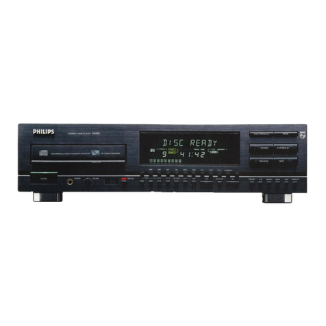 Philips CD 850 user manual