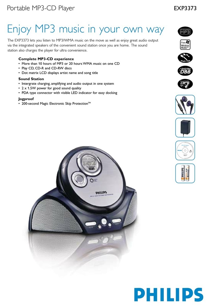 Philips EXP3373 User manual