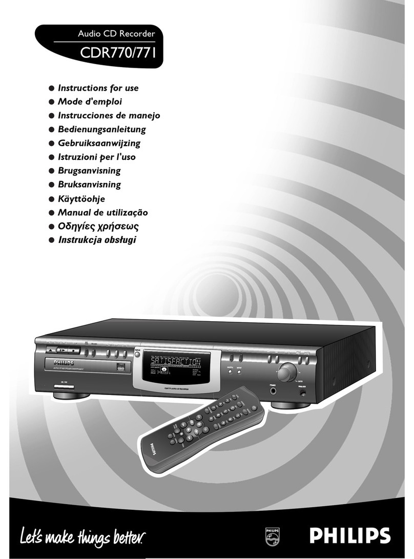Philips CDR770 Instructions for use