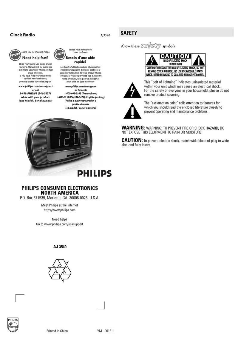 Philips AJ3540 User manual