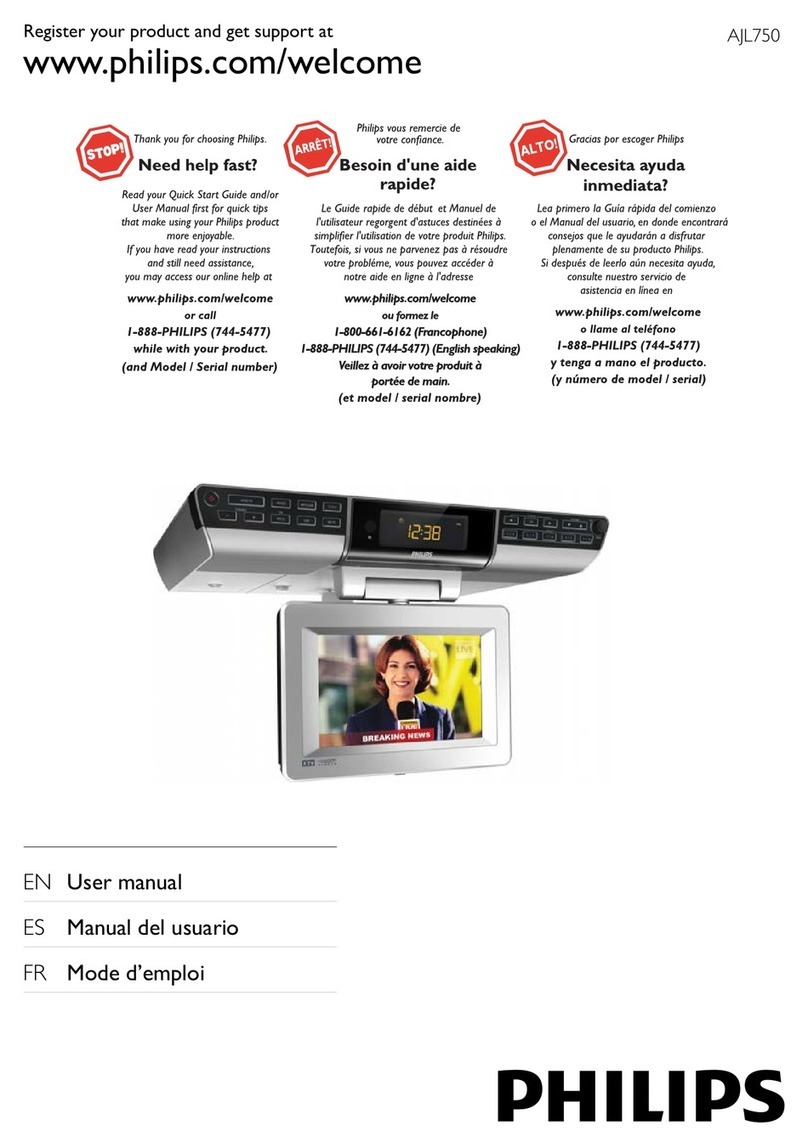 Philips AJL750 User manual
