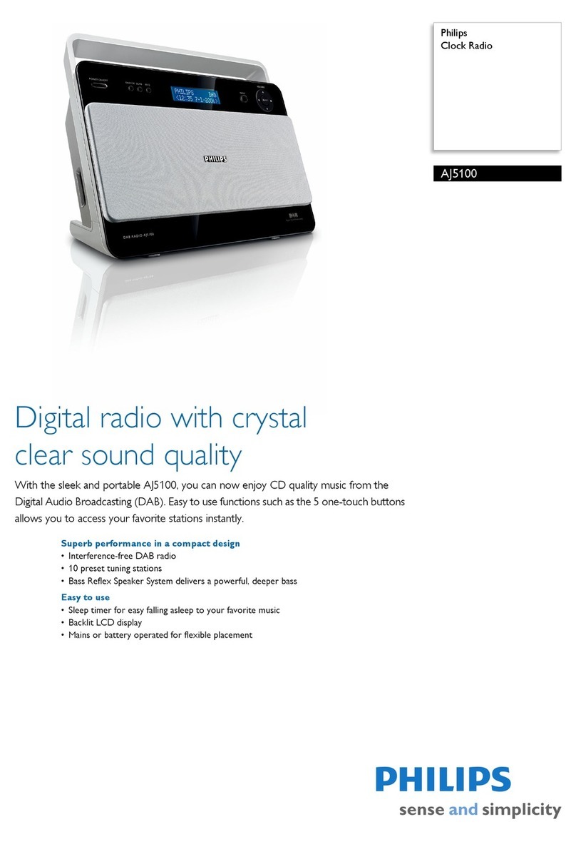 Philips AJ5100 Specification sheet