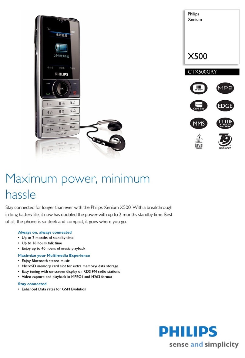Philips CTX500GRY Specifications
