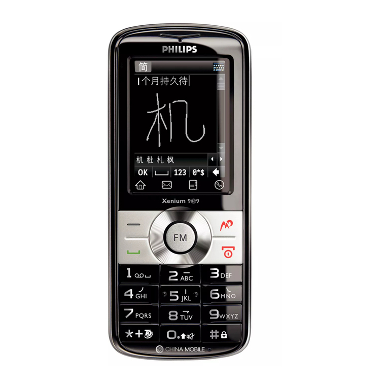 Philips Xenium CTX300BLK User manual