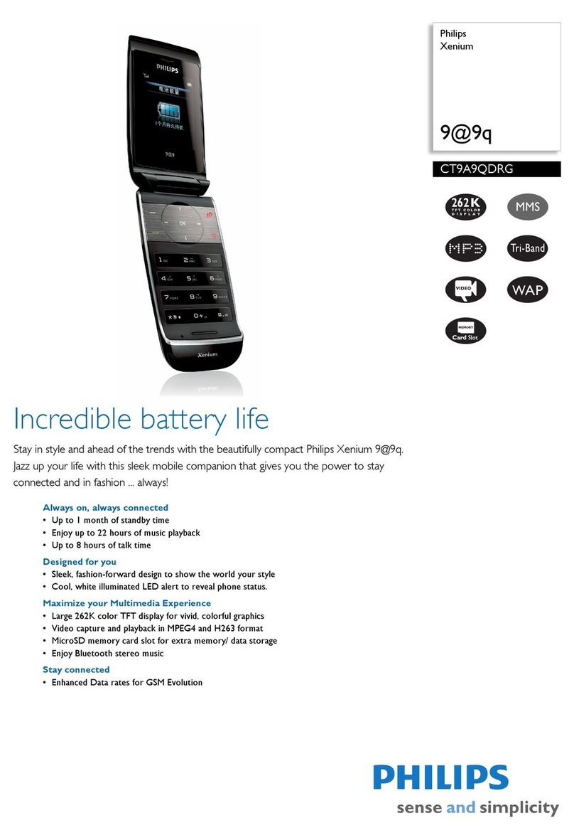 Philips Xenium 9@9q User manual