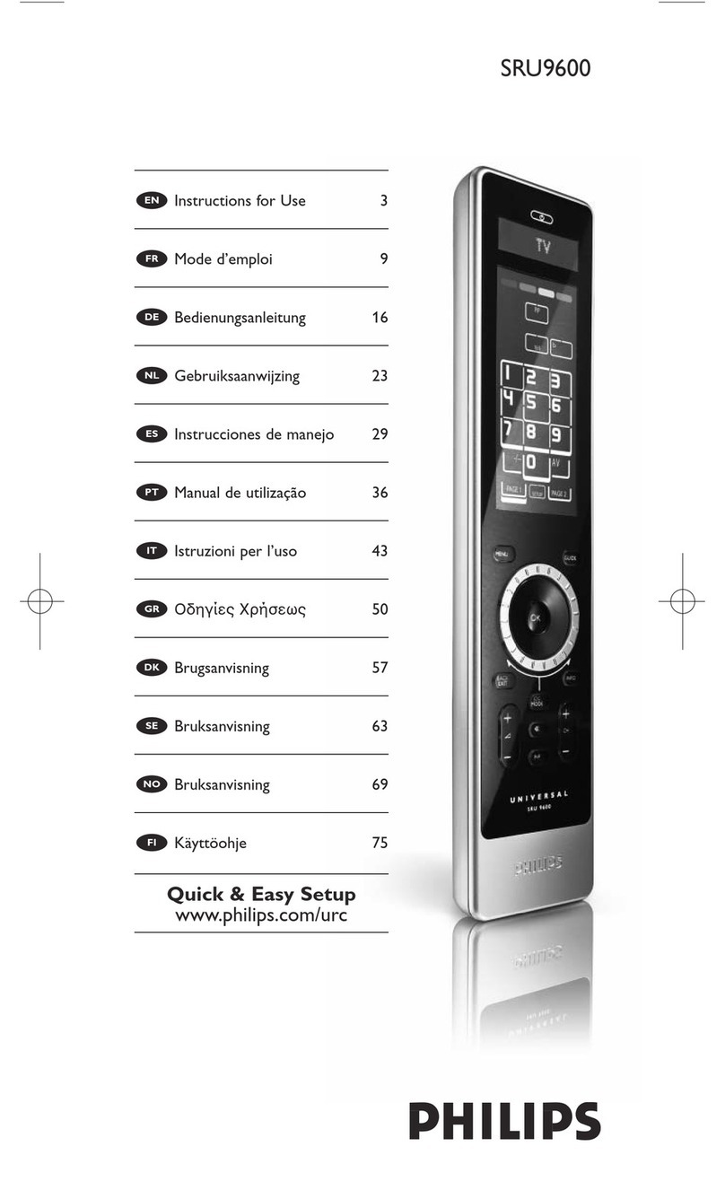 Philips SRU9600 Instructions for use
