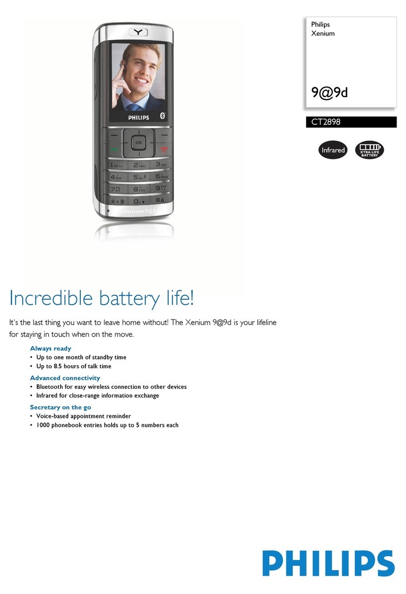 Philips Xenium 9@9d User manual Philips Xenium 9@9d User manual