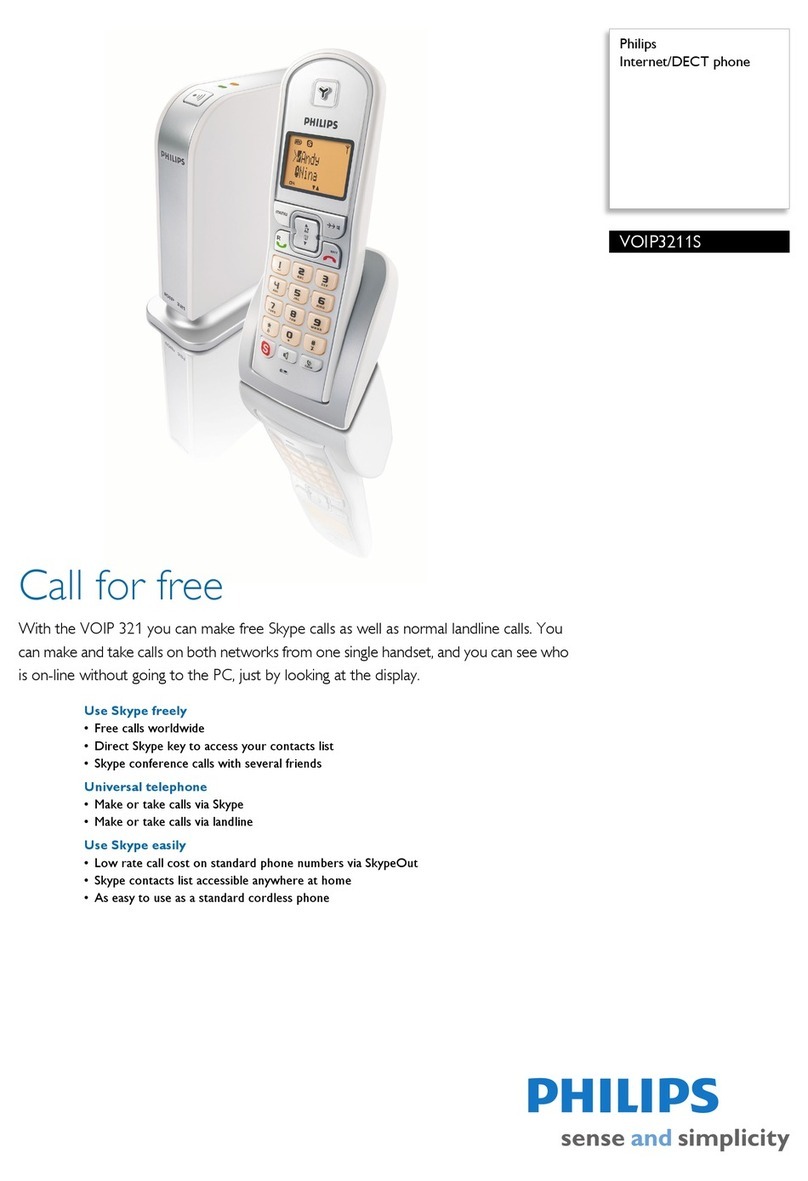 Philips VOIP8411B/17 User manual