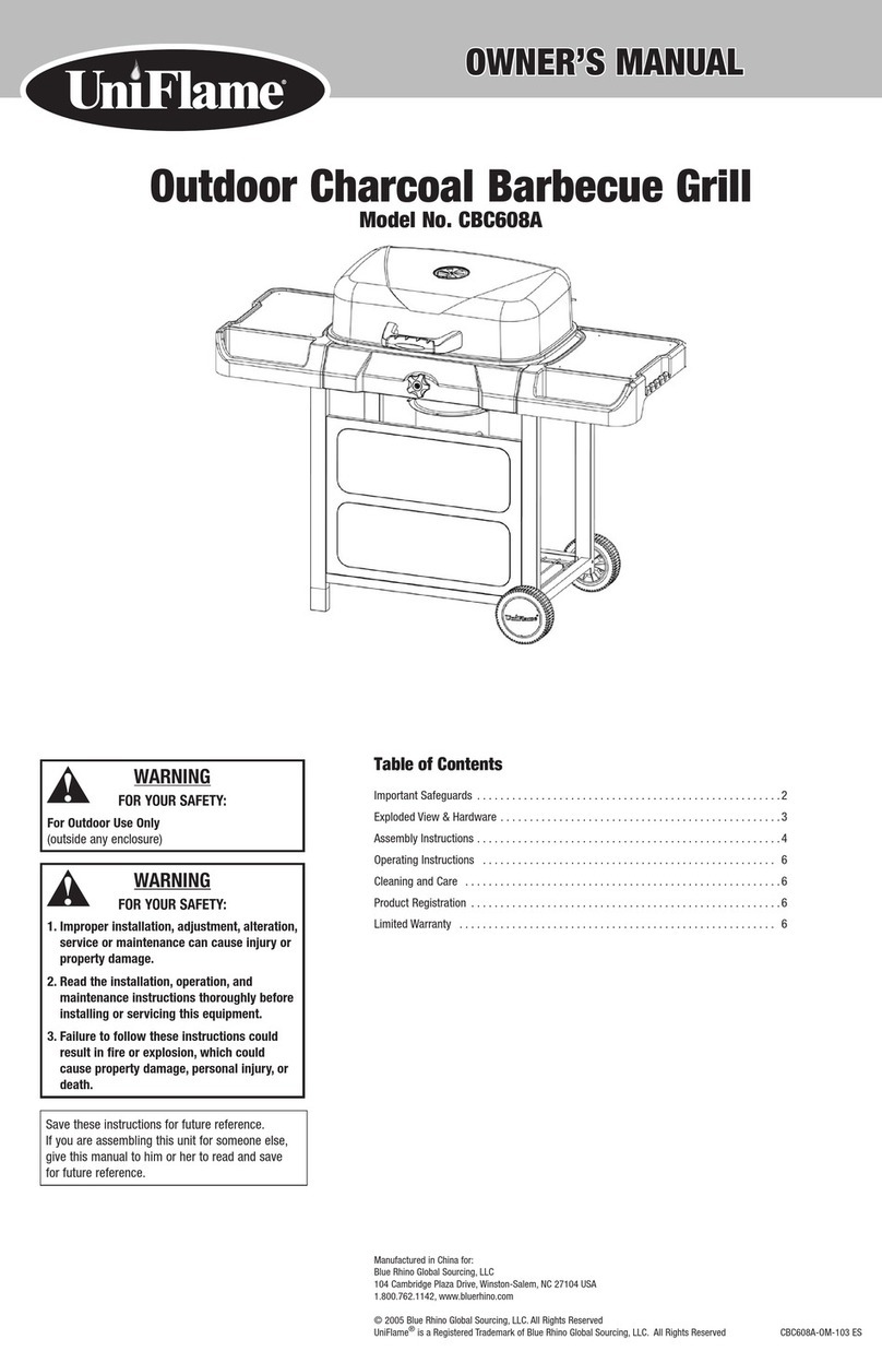 BlueRhino UniFlame CBC608A User manual