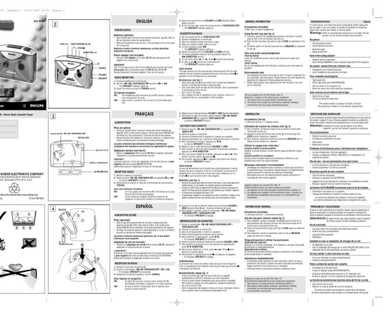 Philips AQ 6598/17 user manual