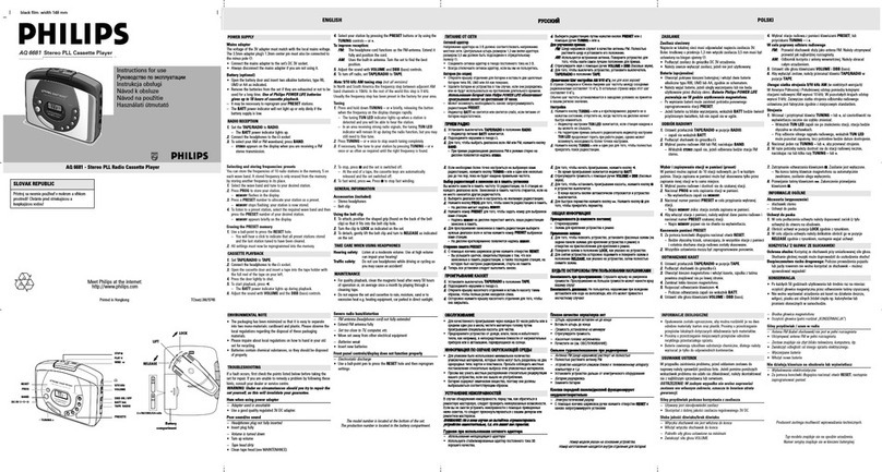 Philips AQ 6681/14 Instructions for use