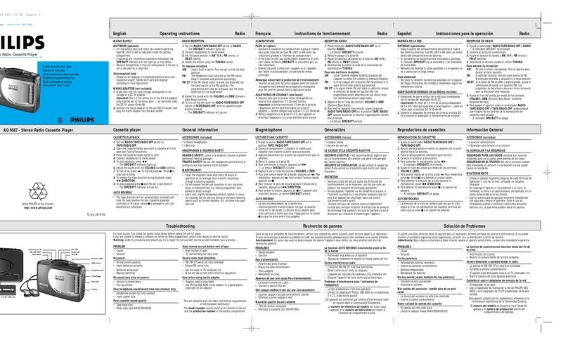 Philips AQ 6587/01S Instructions for use