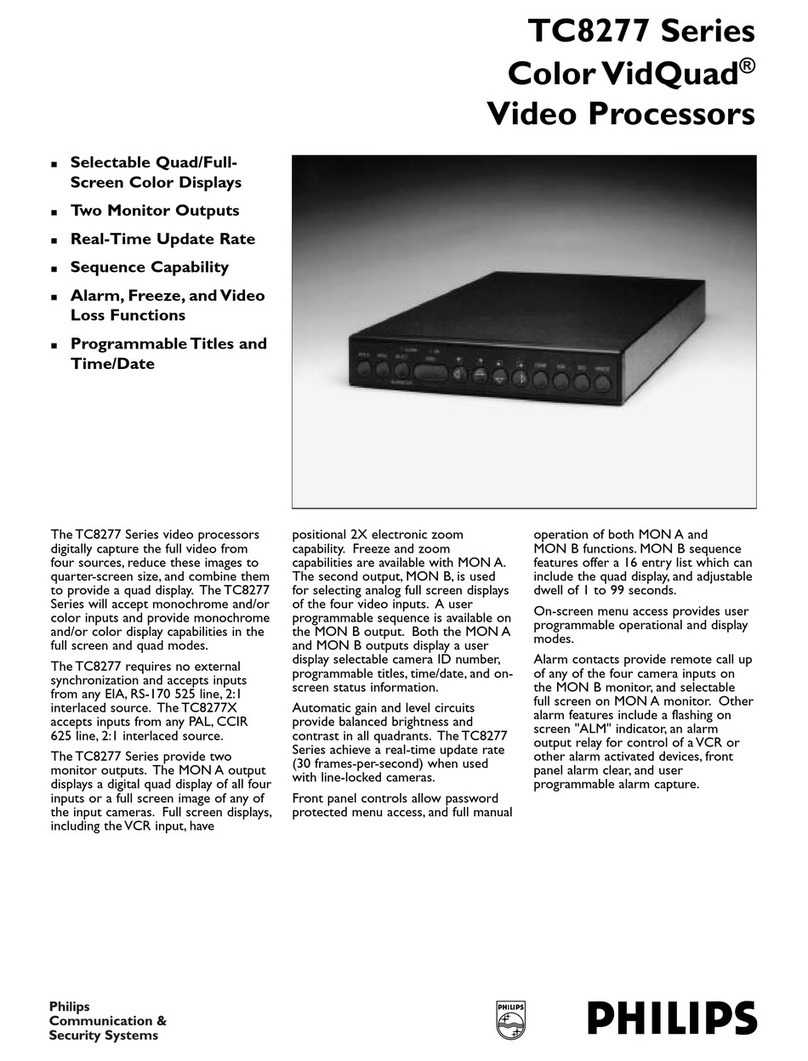 Philips VidQuad TC8277 User manual