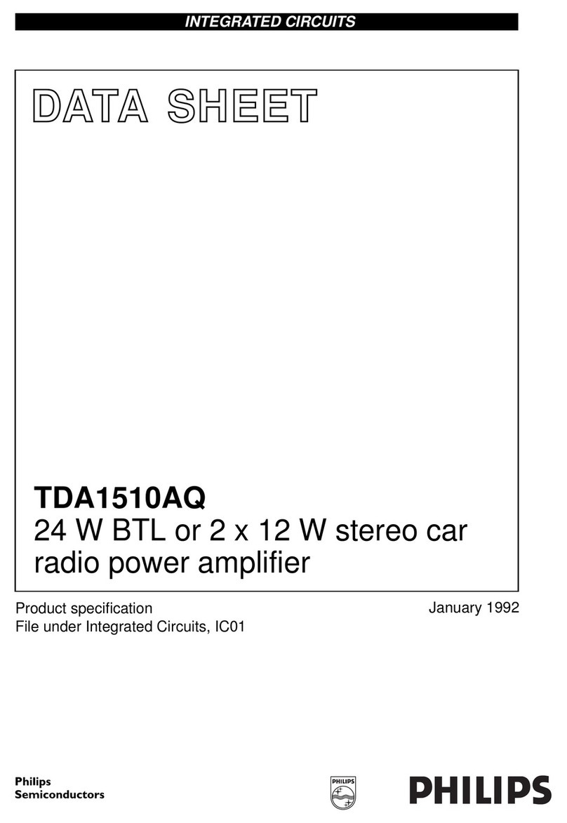 Philips TDA1510AQ User manual Philips TDA1510AQ User manual